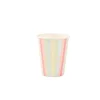 8 Gobelets Carton - Collection Mahault Pastel et Or