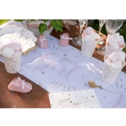 10 Gobelets en carton - Baby shower métal - Couleur au choix