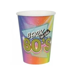 10 Gobelets en carton - Back to the 80's