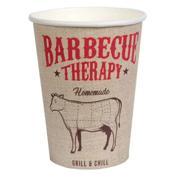 10 Gobelets en carton - BBQ Party