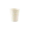 8 Gobelets en carton - Blanc et Or Halloween
