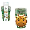 6 gobelets en carton - 25 cl - Collection Animaux