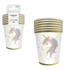 6 gobelets en carton - 25 cl - Collection Licorne