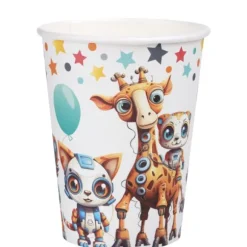 10 gobelets en carton - 27 cl - Collection Happy Cop's