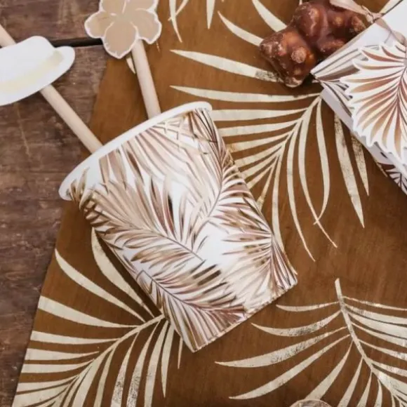 8 Gobelets en carton - Collection Tropicool
