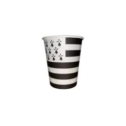 6 gobelets en carton Drapeau Breton