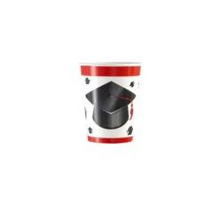 8 Gobelets en carton - Etudiant diplômé - 25 cl