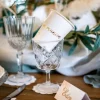 8 Gobelets en carton - Feuille de Pampa - Communion