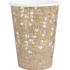 10 gobelets en carton FSC® - 270 ml - Collection Mariage Naturel