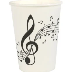10 gobelets en carton FSC® - 270 ml - Collection Musique