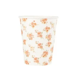 8 gobelets en carton FSC® - 255 ml - Collection Peachy