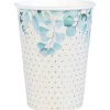 10 gobelets en carton FSC® - 270 ml - Collection Baptême Végétal