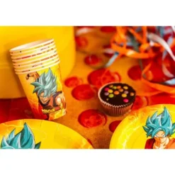 8 gobelets en carton FSC® - 250 ml - Dragon Ball Super ®