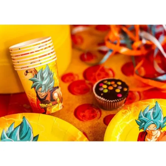 8 gobelets en carton FSC® - 250 ml - Dragon Ball Super ®