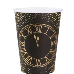 10 gobelets en carton FSC® - Nouvel An - 27 cl - Collection Bonne Année Golden