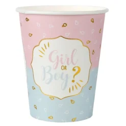 10 Gobelets en carton - Girl or Boy ?