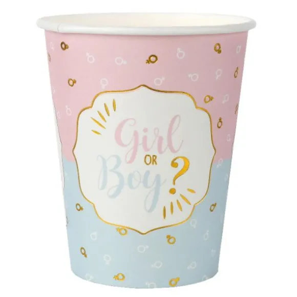 10 Gobelets en carton - Girl or Boy ?