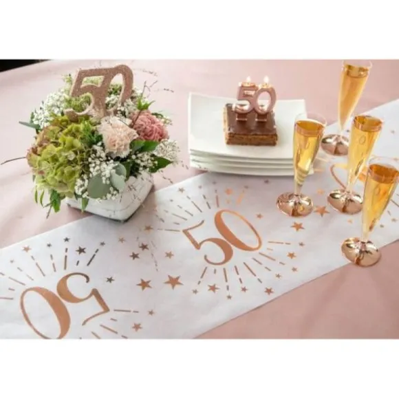 10 Gobelets en carton - Joyeux Anniversaire Etincelant - Rose Gold - Age au Choix