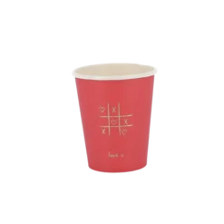 8 gobelets en carton - 255 ml - Collection Lovely Time