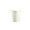 50 Gobelets en Carton - Neutre - Blanc - 12 cl