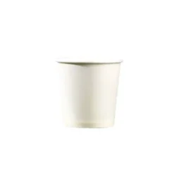 50 Gobelets en Carton - Neutre - Blanc - 12 cl