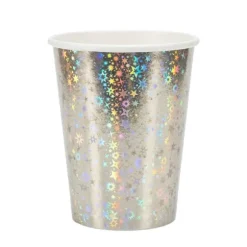 10 gobelets étoilés en carton - 25 cl - Couleur au choix