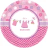 8 Grandes Assiettes Cartonnées - It's a Baby Girl !