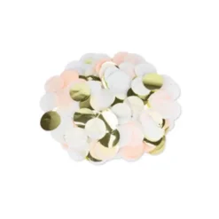 Gros Confettis - Pêche, Blanc et Or