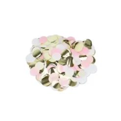Gros Confettis - Rose, Blanc et Or