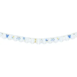 Guirlande avec 14 Fanions en Papier - Baby Shower - Bleu