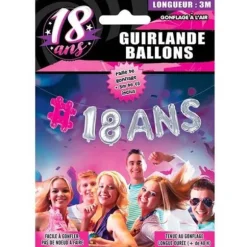 Guirlande Ballons 18 Ans Femme