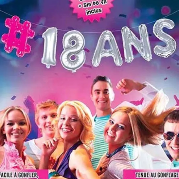 Guirlande Ballons 18 Ans Femme