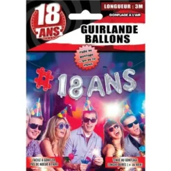 Guirlande Ballons 18 Ans Homme