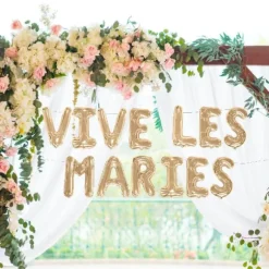 Guirlande de ballons " Vive les mariés "