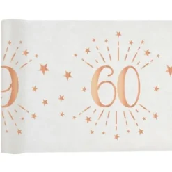 Guirlande de Fanions Anniversaire Métallique - Argent - Age au Choix