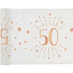Guirlande de Fanions Anniversaire Métallique - Argent - Age au Choix