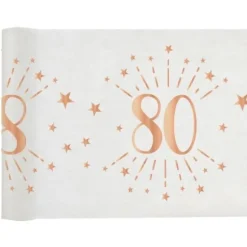 Guirlande de Fanions Anniversaire Métallique - Argent - Age au Choix