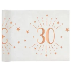 Guirlande de Fanions Anniversaire Métallique - Argent - Age au Choix