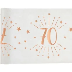 Guirlande de Fanions Anniversaire Métallique - Argent - Age au Choix