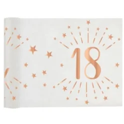 Guirlande de Fanions Anniversaire Métallique - Argent - Age au Choix