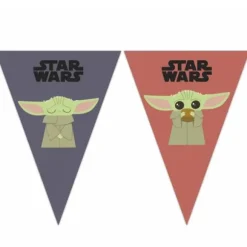 Guirlande de Fanions en carton Star Wars Mandalorian™