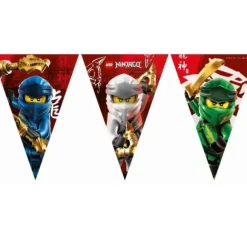Guirlande de fanions en carton FSC® - Lego Ninjago™ - 2,3 m