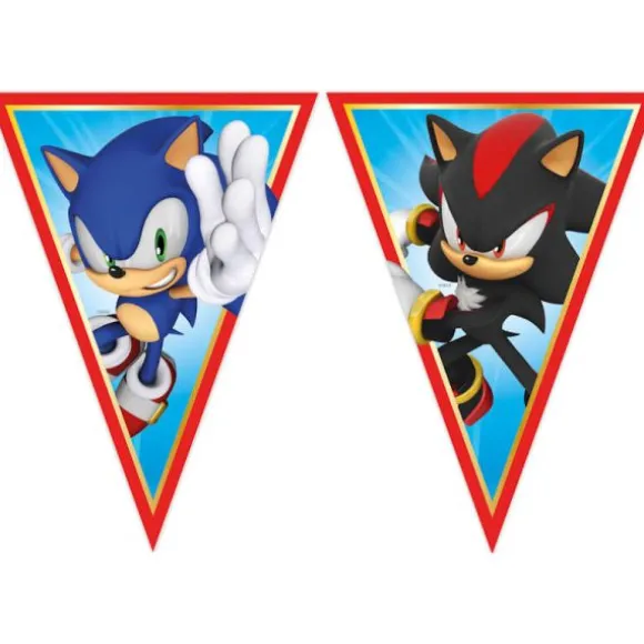 Guirlande de 8 fanions FSC® - 2,3 m - Sonic the Hedgehog™