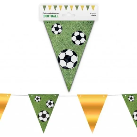 Guirlande de 10 fanions - 3 m - Collection Football
