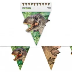 Guirlande de 10 fanions - 3 m - Collection Dinosaure