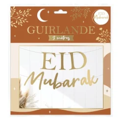 Guirlande de lettres "Eid Mubarak" - 3 m - Collection Eid Mubarak