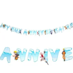 Guirlande de lettres en papier - Joyeux Anniversaire - 2,5 m - Naruto Shippuden ®