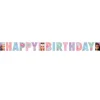 Guirlande de lettres en papier FSC® - Happy Birthday - 2 m - Barbie Sweet Life™