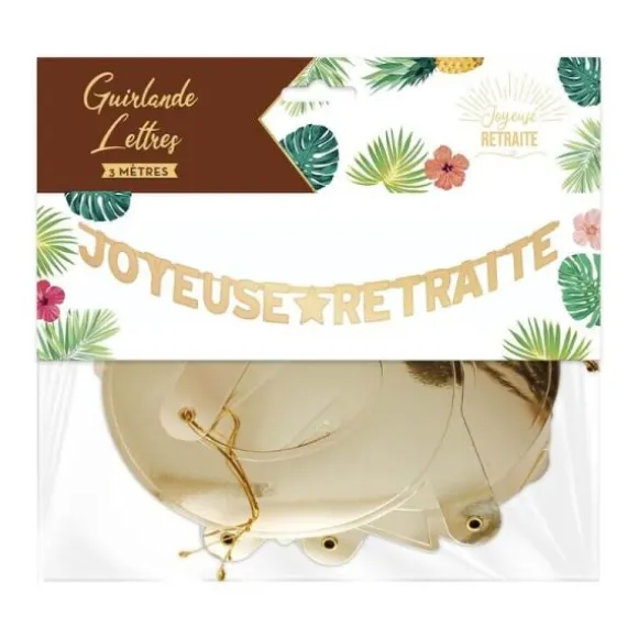 Guirlande de lettres - Joyeuse Retraite