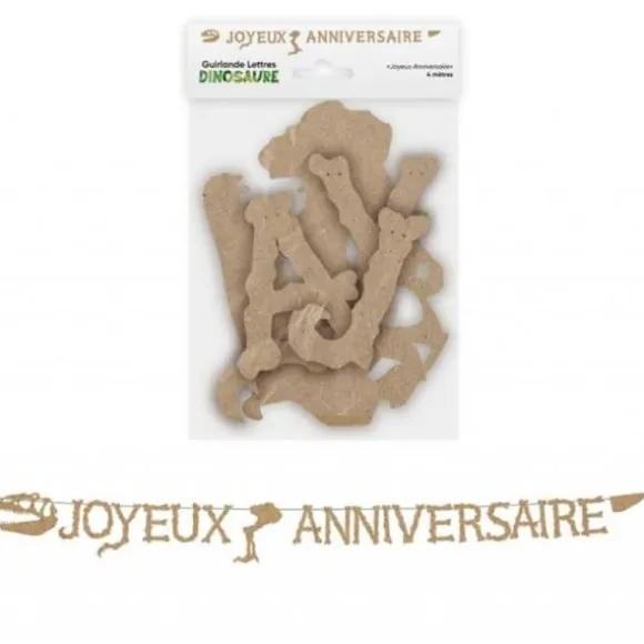Guirlande de lettres "Joyeux Anniversaire" - 3 m - Collection Party Blush